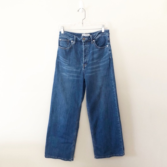 Free People Wales Wide Leg High Rise Jeans - Picture 3 of 9